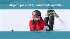 Při lyžování jsou dioptrické brýle nepohodlné. Je tu praktické řešení! Při lyžování jsou dioptrické brýle nepohodlné. Je tu praktické řešení!
