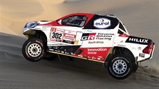 Jihoafrický pilot Giniel De Villiers na trati 2. etapy Rallye Dakar 2019. Jihoafrický pilot Giniel De Villiers na trati 2. etapy Rallye Dakar 2019.