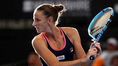 eská tenistka Karolína Plíková ve finále turnaje v Brisbane