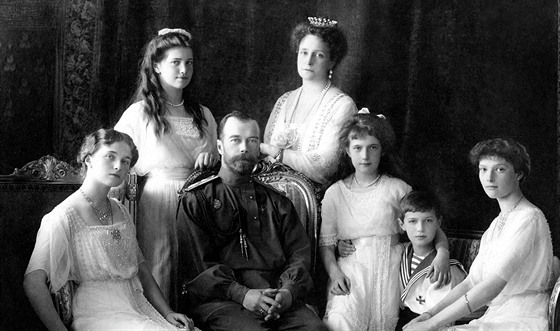 Carská rodina Romanovc v Livadijském paláci na Krymu (1913)
