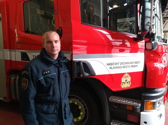 Tomá Horský, velitel centrální hasiské stanice v Sokolské ulici