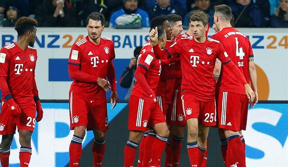 Gólová radost fotbalist Bayernu Mnichov.