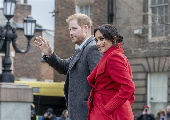 Princ Harry a vévodkyn Meghan (Birkenhead, 14. ledna 2019)