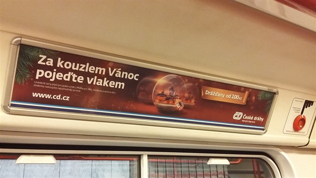 Již značně neaktuální reklama ve voze metra láká k návštěvě vánočních trhů.
Advent a Vánoce jsou nějakou dobu za námi.....