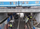 V sobotu 12. ledna 2019 od 8 do 14 hodin probíhala diagnostika pro sanaci zdiva u železničního mostu v ulici V Korytech. Linky 154 a 188 musel DP odklonit ulicí Průběžnou a po Jižní spojce. V sobotu 12. ledna 2019 od 8 do 14 hodin probíhala diagnostika pro sanaci zdiva u železničního mostu v ulici V Korytech. Linky 154 a 188 musel DP odklonit ulicí Průběžnou a po Jižní spojce.