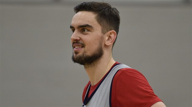Tomáš Satoranský na tréninku basketbalistů Washingtonu před utkáním NBA s New... Tomáš Satoranský na tréninku basketbalistů Washingtonu před utkáním NBA s New...