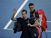 Louc se Brit Andy Murray po prohe v 1. kole Australian Open se panlem...