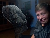Krkonošský umělecký dráteník Ladislav Šlechta vytvořil obličej Jana Palacha, od... Krkonošský umělecký dráteník Ladislav Šlechta vytvořil obličej Jana Palacha, od...