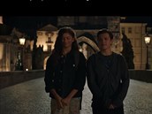 Michelle Jonesová a Tom Holland (Spider-Man)