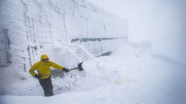 Odklzen snhu u Potovny na Snce (17.1.2019).