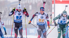Jakub Štvrtecký předává štafetu Tomáši Krupčíkovi během závodu v Oberhofu. Jakub Štvrtecký předává štafetu Tomáši Krupčíkovi během závodu v Oberhofu.