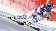 Američanka Lindsey Vonnová během sjezdu v Cortině d´Ampezzo. Američanka Lindsey Vonnová během sjezdu v Cortině d´Ampezzo.
