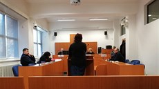 Obžalovaná před soudem. Obžalovaná před soudem.