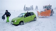 Boží Dar zasáhla sněhová kalamita. Boží Dar zasáhla sněhová kalamita.