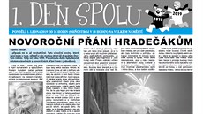 Novoroční speciál týdeníku Hradečák obsahoval vedle kritického textu... Novoroční speciál týdeníku Hradečák obsahoval vedle kritického textu...