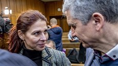 David Rath a Kateina Kottová u Krajského soudu v Praze (16. ledna 2019)
