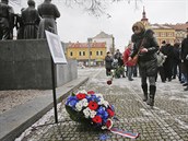 Pietní setkání k uctění památky Josefa Hlavatého, který se v roce 1969 upálil... Pietní setkání k uctění památky Josefa Hlavatého, který se v roce 1969 upálil...