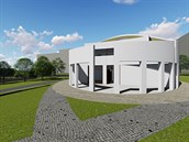 Vizualizace nového kostela, který by měl stát v Komenského ulici v Plzni.... Vizualizace nového kostela, který by měl stát v Komenského ulici v Plzni....