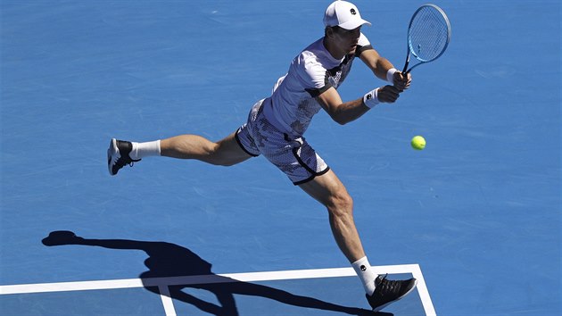 Tom Berdych v osmifinle Australian Open