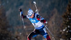 Český biatlonista Ondřej Moravec ve sprintu v Anterselvě. Český biatlonista Ondřej Moravec ve sprintu v Anterselvě.