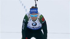 Němka Franziska Preussová se raduje z vítězství v hromadném závodě v... Němka Franziska Preussová se raduje z vítězství v hromadném závodě v...