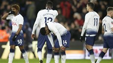 Zklamaní fotbalisté Tottenhamu po vyřazení z FA Cupu od Crystal Palace Zklamaní fotbalisté Tottenhamu po vyřazení z FA Cupu od Crystal Palace