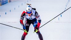 Michal Krčmář v cíli stíhacího závodu v Anterselvě Michal Krčmář v cíli stíhacího závodu v Anterselvě