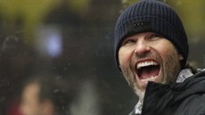 Jaromír Jágr na kladenské střídačce Jaromír Jágr na kladenské střídačce