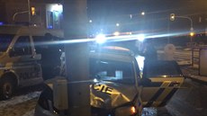 Při divoké honičce v Ostravě bourali policisté Při divoké honičce v Ostravě bourali policisté