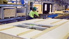 Výroba prefabrikovaných částí domu BoKlok Výroba prefabrikovaných částí domu BoKlok