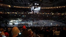 Pohled na arénu v San Jose při Utkání hvězd v roce 2019. Letos se nablýskaná show představí v St. Louis. Pohled na arénu v San Jose při Utkání hvězd v roce 2019. Letos se nablýskaná show představí v St. Louis.