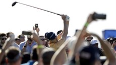 Justin Rose v centru zájmu na turnaji v Torrey Pines. Justin Rose v centru zájmu na turnaji v Torrey Pines.