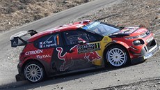 Sébastien Ogier na trati Rallye Monte Carlo. Sébastien Ogier na trati Rallye Monte Carlo.