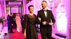 Gabriela Kratochvílová Laková s manelem Filipem (Ples jako Brno, 26. 1. 2019,...