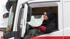 Osmadvacetiletá kamioňačka Veronika Kubínová Osmadvacetiletá kamioňačka Veronika Kubínová