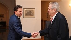 Prezident Milo Zeman pijal na Praském hrad premiéra Andreje Babie,...