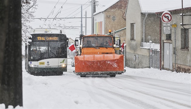 Dopravní komplikace v Plzni (3. února 2019)