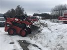 Policist psobili v  arelu bvalch muninch sklad ve Vlachovicch na...