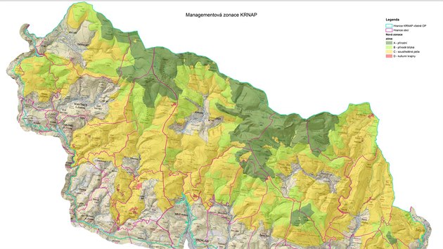 Nvrh Managementov zonace Krkonoskho nrodnho parku