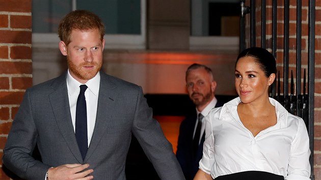 Princ Harry a vvodkyn Meghan (Londn, 7. nora 2019)