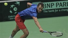 Lukáš Rosol během Davis Cupu proti Nizozemsku Lukáš Rosol během Davis Cupu proti Nizozemsku