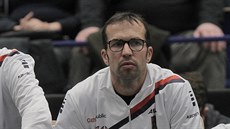 Daviscupový zápas mezi Jiřím Lehečkou a Nizozemcem Robinem Haasem sledoval i... Daviscupový zápas mezi Jiřím Lehečkou a Nizozemcem Robinem Haasem sledoval i...