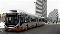 Pražský dopravní podnik představil 6. února 2019 nízkopodlažní kloubový autobus... Pražský dopravní podnik představil 6. února 2019 nízkopodlažní kloubový autobus...