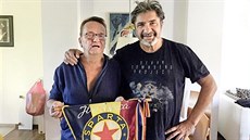 Jiří Babica sloužil v mládí u pohraničníků. Se Siegfriedem Fröbelem (vlevo) se... Jiří Babica sloužil v mládí u pohraničníků. Se Siegfriedem Fröbelem (vlevo) se...