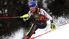 Mikaela Shiffrinová ve slalomu v Mariboru. Mikaela Shiffrinová ve slalomu v Mariboru.