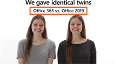 Kampaň Microsoftu s dvojčaty ukazuje rozdíl mezi Office 2019 a Office 365.... Kampaň Microsoftu s dvojčaty ukazuje rozdíl mezi Office 2019 a Office 365....
