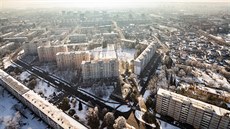 Sídliště na Slezském předměstí v Hradci Králové (5.2.2019). Sídliště na Slezském předměstí v Hradci Králové (5.2.2019).