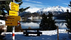 Svatý Moic na behu jezera Moritzer See je nejstarí alpskou turistickou...