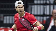 Ruský tenista Karen Chačanov v Davis Cupu Ruský tenista Karen Chačanov v Davis Cupu