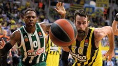 Gigi Datome (70) z Fenerbahce a DeShaun Thomas (0) z Panathinaikosu přišli o... Gigi Datome (70) z Fenerbahce a DeShaun Thomas (0) z Panathinaikosu přišli o...